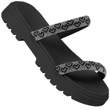 Imagem de Chinelo Papete Infantil Molekinha 2344.127 Meninas, Preto, Preto, 30