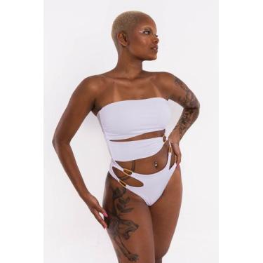 Imagem de Maiô Ilha Grande - JFranco Beachwear, Branco, G