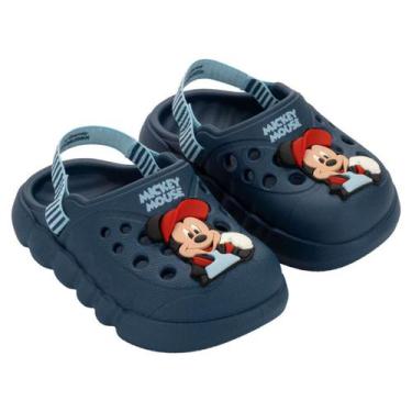 Imagem de Babuche Infantil Baby Disney Mickey Minnie Dreamy Grendene Kids, Azul,