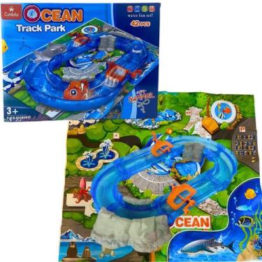 Imagem de Pista do mundo Marinho com 42 Peças Infantil - Castela - CASTELA BRASI