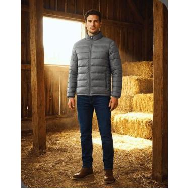 Imagem de Jaqueta Bobojaco Masculina Puffer Blusa De Frio Squadrão X Preta Sem T