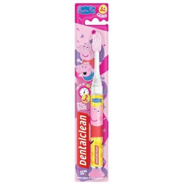 Imagem de Escova Infantil Macia Peppa Pig Rosa Timer de Luz - Dentalclean
