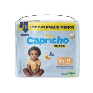 Imagem de Fralda Descartavel Infantil Capricho Super Tubos Magico G 60 unidades