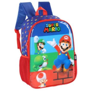 Imagem de Mochila De Costas Infantil G Super Mario - Luxcel