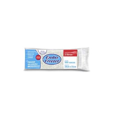 Imagem de Embafreezer Embalixo Sacos Plásticos para Freezer em Rolo Transparente 2 Litros - 100 Unidades