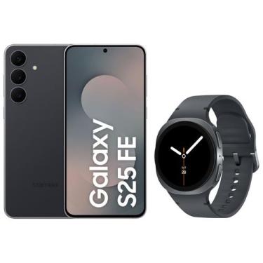 Imagem de Smartphone Samsung Galaxy S25 FE 256GB JetBlack - 5G + Smartwatch Gala