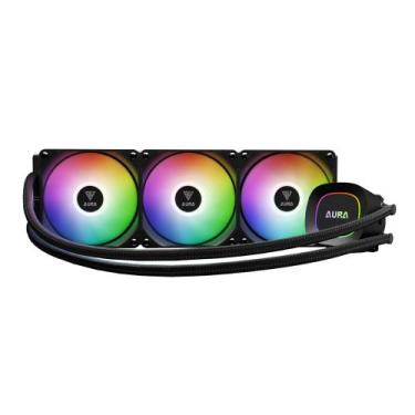 Imagem de Water Cooler Gamdias Aura Gl 360 Lite 360mm Argb Intel-amd Preto Aura 