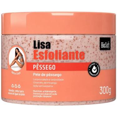Imagem de Esfoliante Corporal Facial Lisa BioSoft Pessego Antioxidante Luminosid