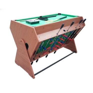 Imagem de Mesa Multijogos 3 em 1 Pebolim Air Hockey e Sinuca Ahead Sports