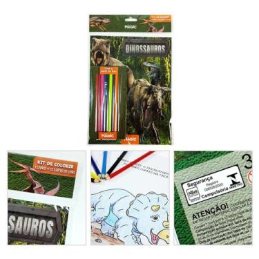 Imagem de Livro - Dinossauros - Livro de colorir