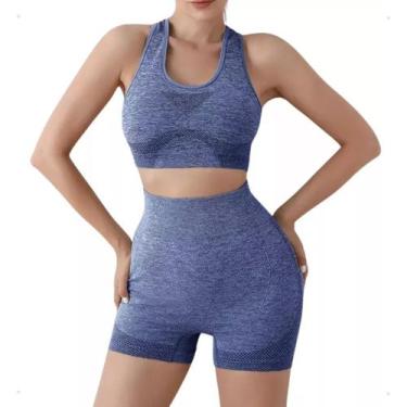 Imagem de Top Short Conjunto Academia Fitness Levanta Bumbum Feminino - Essencia