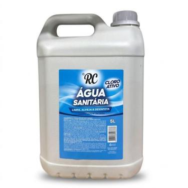 Imagem de Água Sanitária 5L Com Cloro Ativo RC - RC Produtos De Limpeza