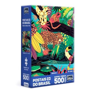 Imagem de Quebra Cabeça Nano Com 500 Peças Fauna E Flora Do Brasil - Toyster