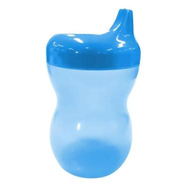 Imagem de Kit c/ 6 Copo Infantil Com Bico Rosa 350ml Cor Azul - Panamby