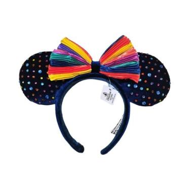 Imagem de Tiara De Orelhas Do Mickey Mouse Da Disney Para Meninas Com Lantejoula