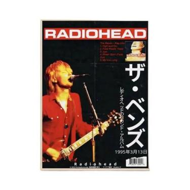 Imagem de Pôster Vintage De Personagens De Bandas De Rock Radiohead, Adesivo Art