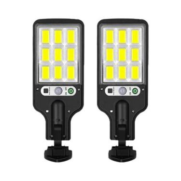 Imagem de Lâmpada De Parede Solar LED Externa Recarregável Com Sensor De Movimen