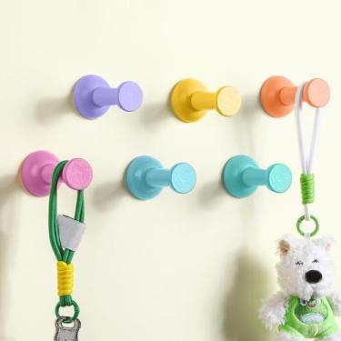 Imagem de Otoolling Kit com 6 Ganchos de Parede em Madeira para Casacos, Cores M