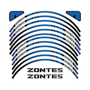 Imagem de Adesivos Refletivos Para Rodas De Scooter De Aventura Para ZONTES 150X