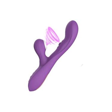 Imagem de Vibradores do Ponto G Poderoso Para Mulher Estimulador Clitóris Massageador Coelho Brinquedo Sexual Zatla (Roxo)