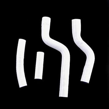 Imagem de LUXERAD Tubo de refrigeração de 3 camadas de 4,5 mm de desempenho de silicone para Yamaha YZF250 YZ250F (branco)