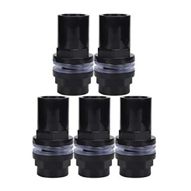 Imagem de GLOGLOW 5 peças/conjunto de conectores de tubos de aquário, adaptador de mangueira de aquário PVC tubo de água de aquário conector de tubo reto para tanque de peixes (25 mm) acessórios para bomba de ar