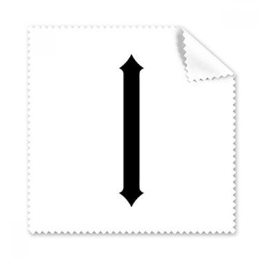 Imagem de Numerais romanos One in Black Silhouette pano de limpeza de tela de telefone limpador de óculos 5 peças