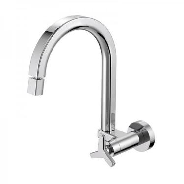 Imagem de Torneira para Cozinha Docol City Parede Bica Alta Cromado 1/2,3/4"