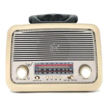 Imagem de Caixa De Som Radio Retro Bluetooth Am/Fm/Sd/Usb /110V/220V