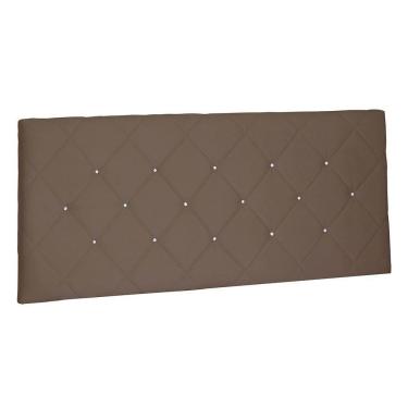 Imagem de Cabeceira Painel King 1,95m Tânia Suede Caramelo