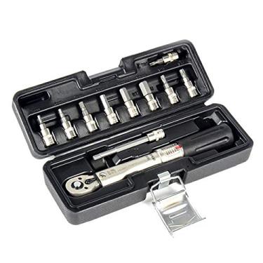 Imagem de Conjunto de chaves de torque de bicicleta Kit de ferramentas de reparo de bicicleta Chave Allen de 1/4" 2-24Nm Correção de torque