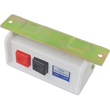 Imagem de Genérico Chave Liga E Desliga Maquina De Costura Industrial 2 Botões 110/220V 10A 250W