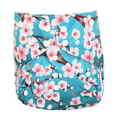 Imagem de 2 a 7 anos de idade júnior fralda de pano grande bolso fralda reutilizável bebê crianças pequenas (flor de pêssego)
