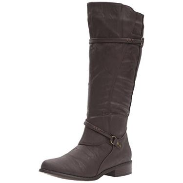 Imagem de Brinley Co Bota de equitação feminina Olive-Wc, Panturrilha larga marrom, 8