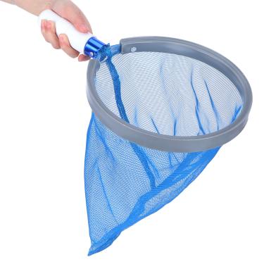 Imagem de Rede de escumadeira de folhas de piscina, moldura de liga de alumínio rede de malha fina profissional resistente de folha de piscina quadro de malha fina ancinho de folha de rede bolsa profunda de malha fina