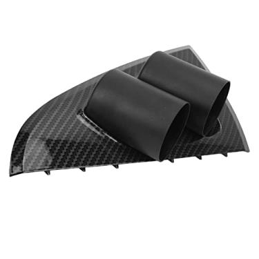 Imagem de Suporte de montagem de cápsula de calibre de carro, suporte de medidor de haste de calibre duplo de 5 cm ABS para painel de painel de substituição para BA BF XR6 XR8 XR6T (padrão de fibra de carbono)