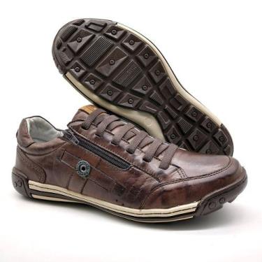 Imagem de Sapatos Casual Zíper E Elástico Palmilha Ortopédica 148/03 Brown - Bmb