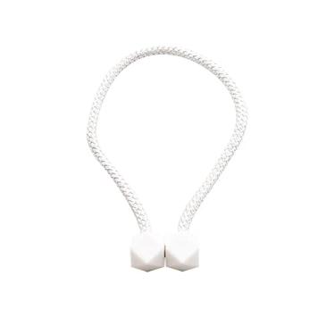 Imagem de Bandagem de cortina de forma criativa forte cortina magnética fivela magnética acessórios de cortina de bandagem, branco, 1 peça