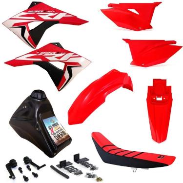 Imagem de Kit Plástico Biker Next Completo Crf 230 Adaptável Xr 200 Xr 250