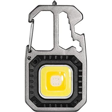 Imagem de Lanterna Pequena Multifuncional Cob, 5 Modos de Luzes, à Prova D'Água com Chaves de Fenda, Abridor de Garrafas, Martelo de Vidro, Super Lanterna para Pesca, Caminhada e Acampamento [Shaolong]