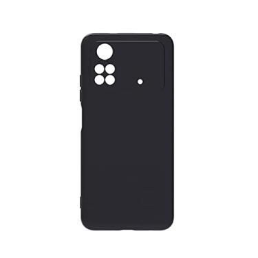 Imagem de Capa Case Anti Impacto Aveludada Preta + Pelicula Anti Spy Xiaomi Redmi Note 11 Redmi 10A Poco M4 Pro (X4 Pro 5G)