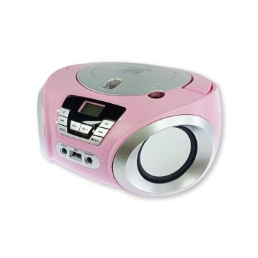 Imagem de Radio micro system toca cd USB bluetooth fm rosa