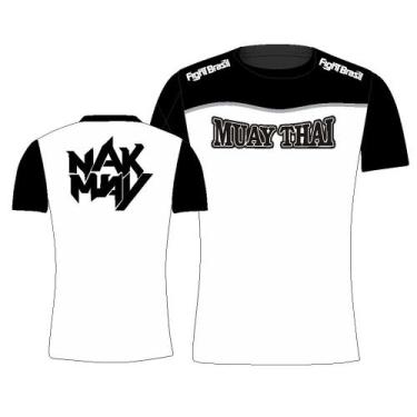 Imagem de Camisa Camiseta Muay Thai Nak Muay - Fb-2074 - Branca - Fight Brasil