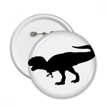 Imagem de Broche redondo feroz em miniatura com ossos de dinossauro, emblema, acessório, decoração, 5 peças