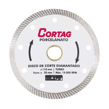 Imagem de Disco Diamantado 110 Turbo Porcelanato  60863  - Cortag