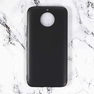 Imagem de Capa para Motorola Moto G5S Plus, resistente a arranhões, capa traseira de TPU macia à prova de choque, borracha de gel de silicone, antiimpressões digitais, capa protetora de corpo