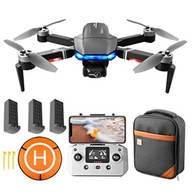 Imagem de Drone RC para adultos,Drone RC com câmera 4K Gimbal de 3 eixos Motor sem escova 5G Wifi FPV Quadcopter 1000m Distância de controle 25mins Tempo de voo com bolsa de armazenamento 3 bateria