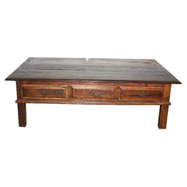 Imagem de Mesa de Centro Rústica Ravena em Madeira de Demolição - Cód 2117