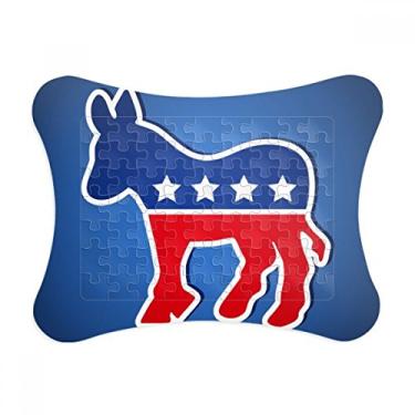 Imagem de Emblema America Burro Partido Democrático Moldura de quebra-cabeça Decoração de imagem Enfeite de jogo