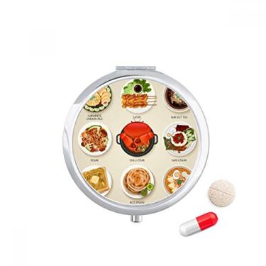 Imagem de Porta-comprimidos tradicionais Singapura saborosos para guardar remédios